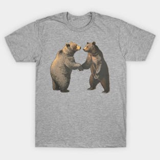 Retro Bear Vintage Style Tee, Wild Animal Shirt, Forest Animal Cottagecore Tshirt, Vintage Antique Boho Clothes, Nature Fairycore T-Shirt